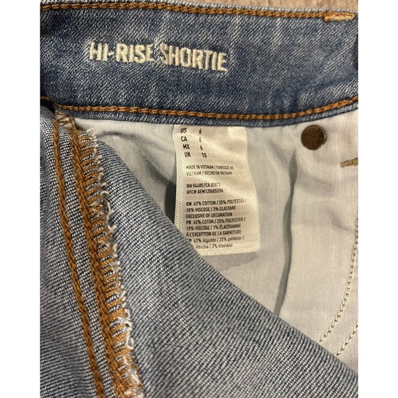 American Eagle Hi Rise Shortie Size 6 - Picture 5 of 5
